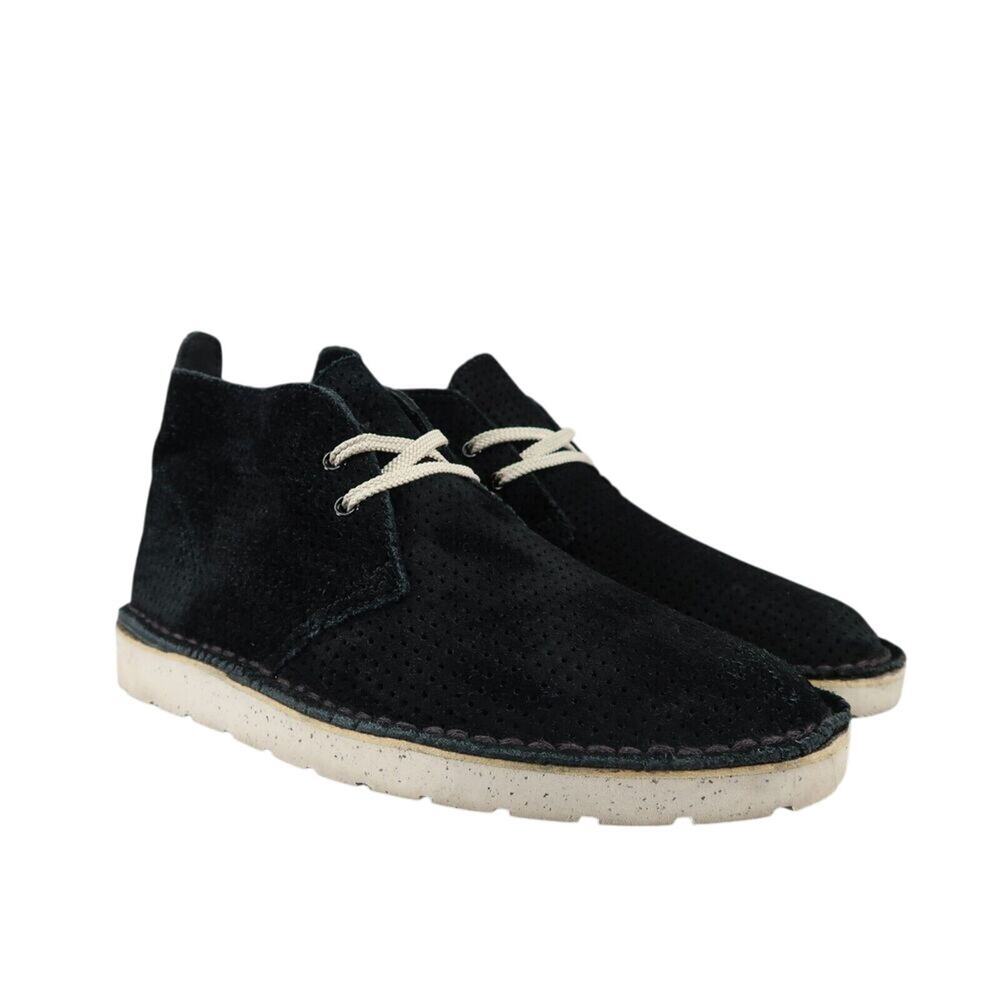 Clarks Shoes Womens 8.5 Desert Boot Chukka Leather Originals Black Mid Sneaker